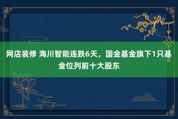 网店装修 海川智能连跌6天，国金基金旗下1只基金位列前十大股东